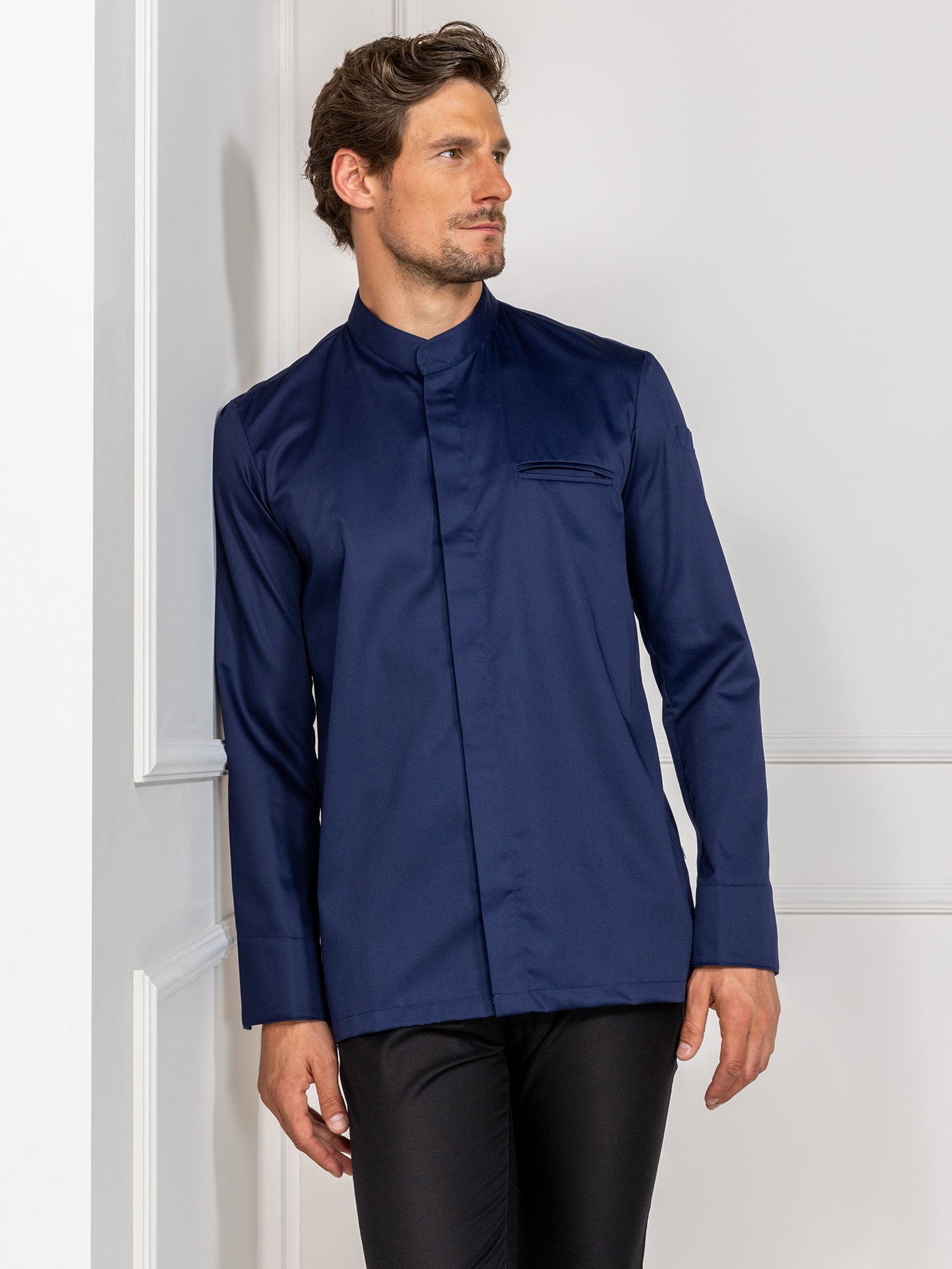 Chef Jacket Alain Patriot Blue by Le Nouveau Chef -  ChefsCotton