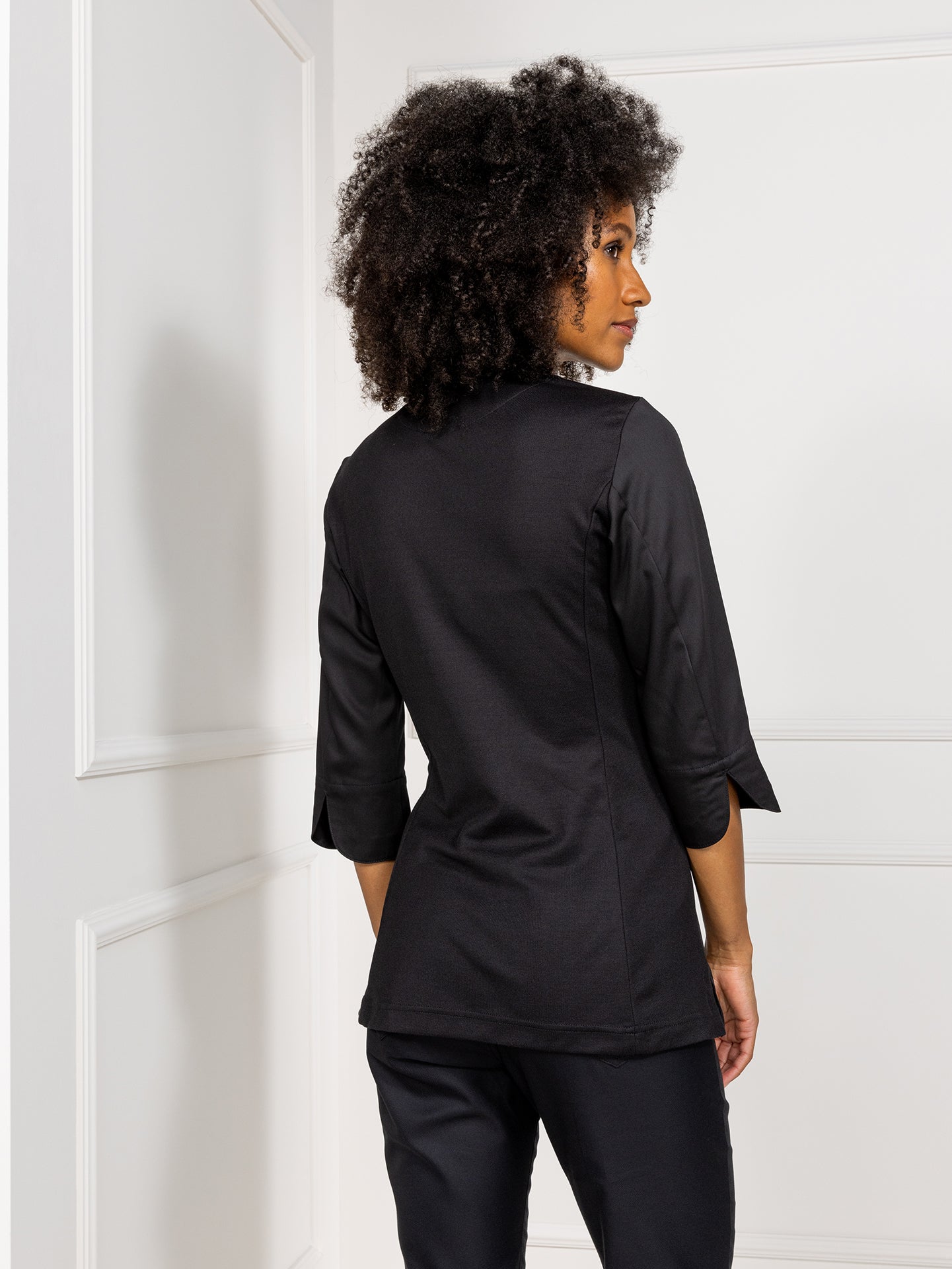 Chef Jacket Esmee Black by Le Nouveau Chef -  ChefsCotton