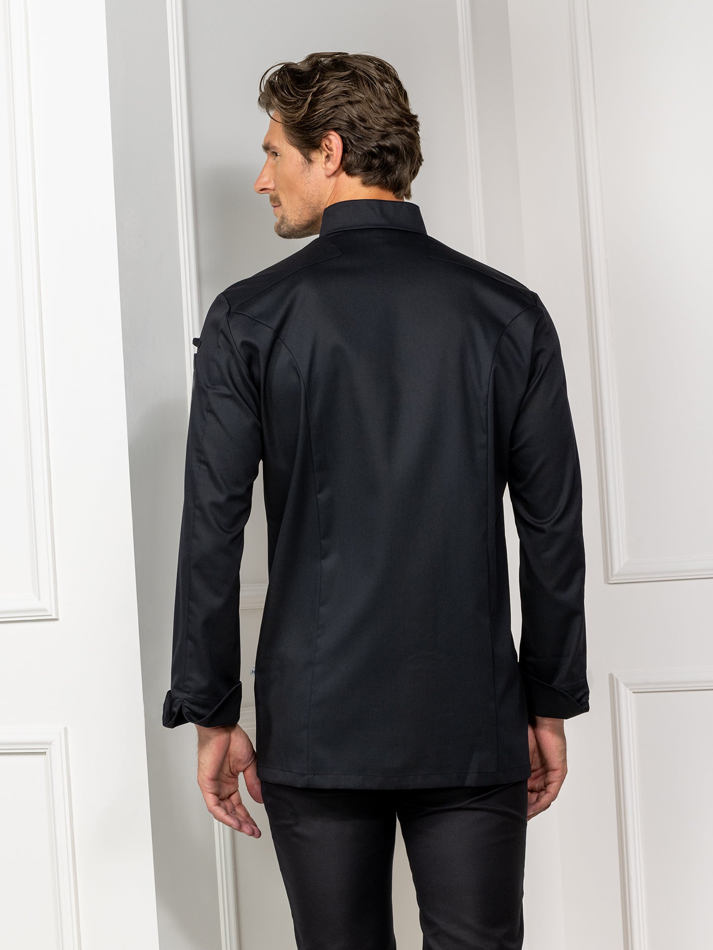 Chef Jacket Nero Black by Le Nouveau Chef -  ChefsCotton