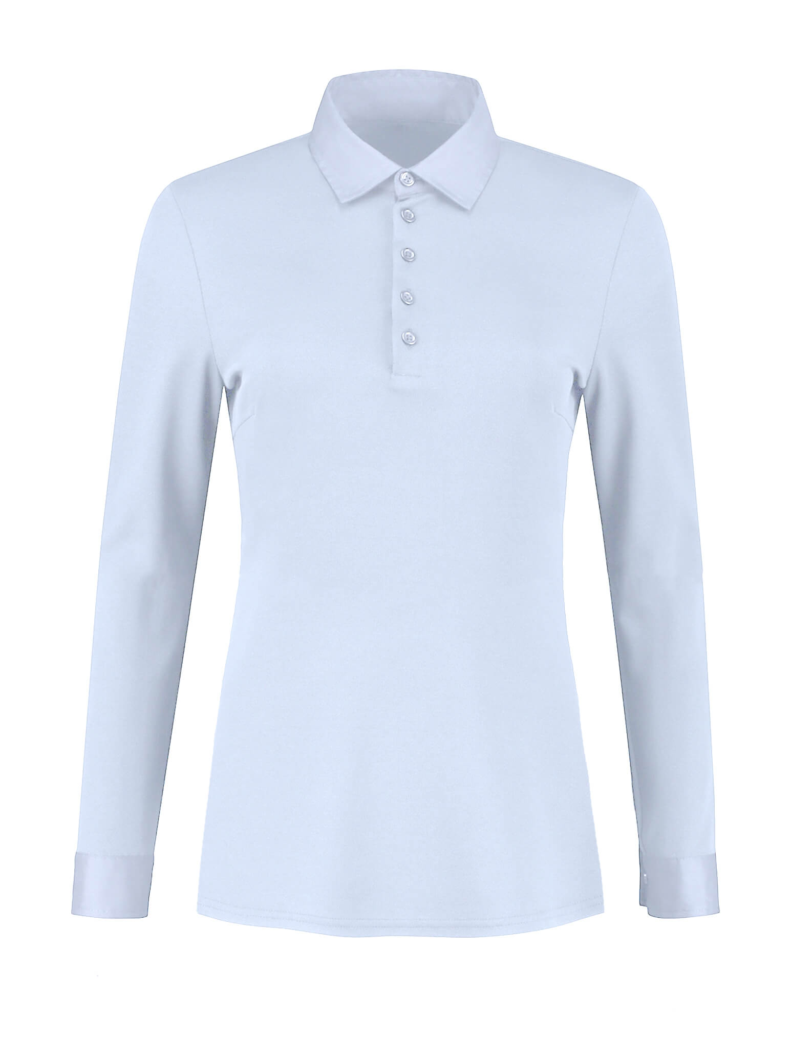 Longsleeve Polo Alice Light Blue by Le Nouveau Chef -  ChefsCotton