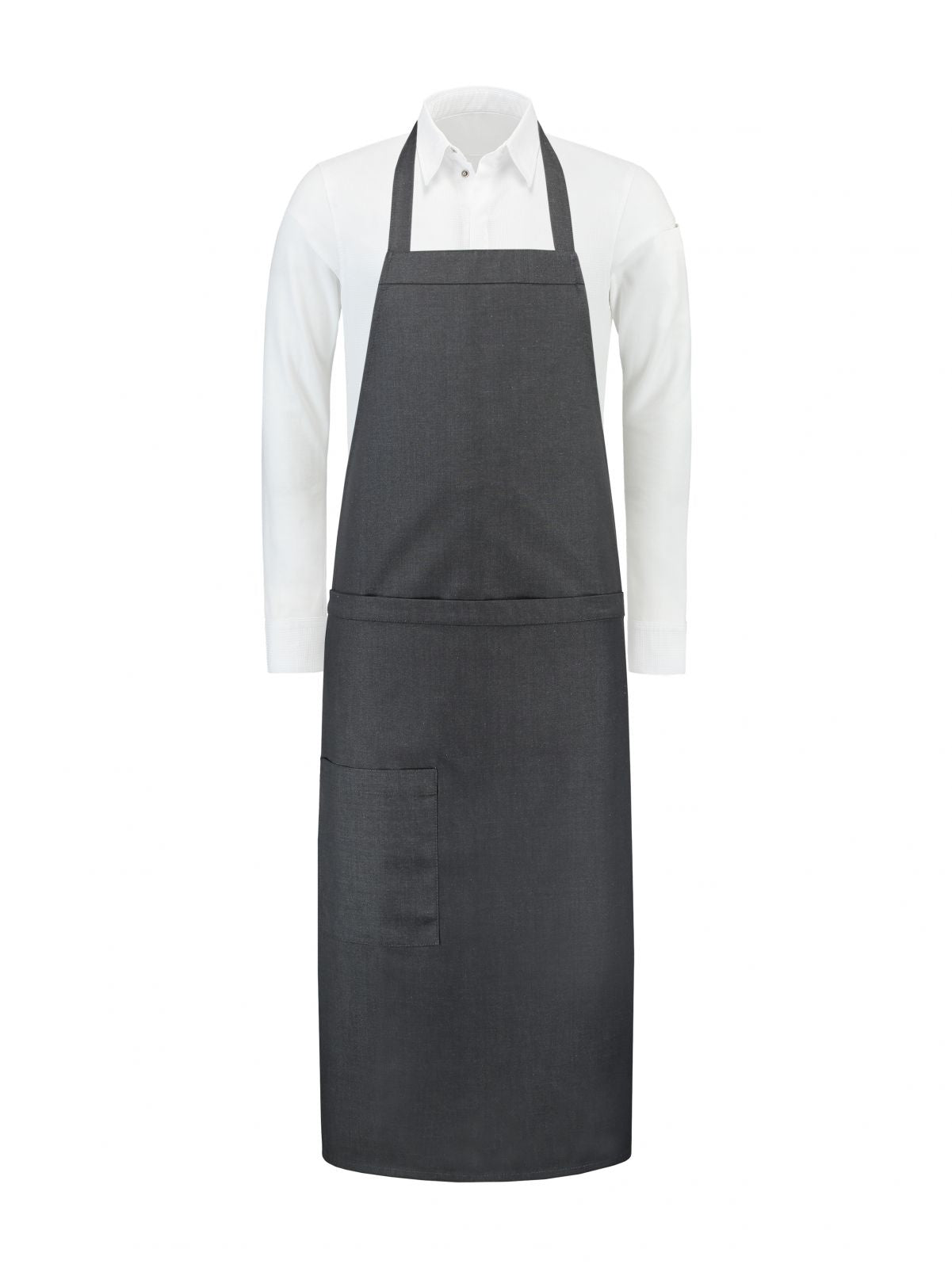 Bib Apron Phoenix Black Denim by Le Nouveau Chef -  ChefsCotton