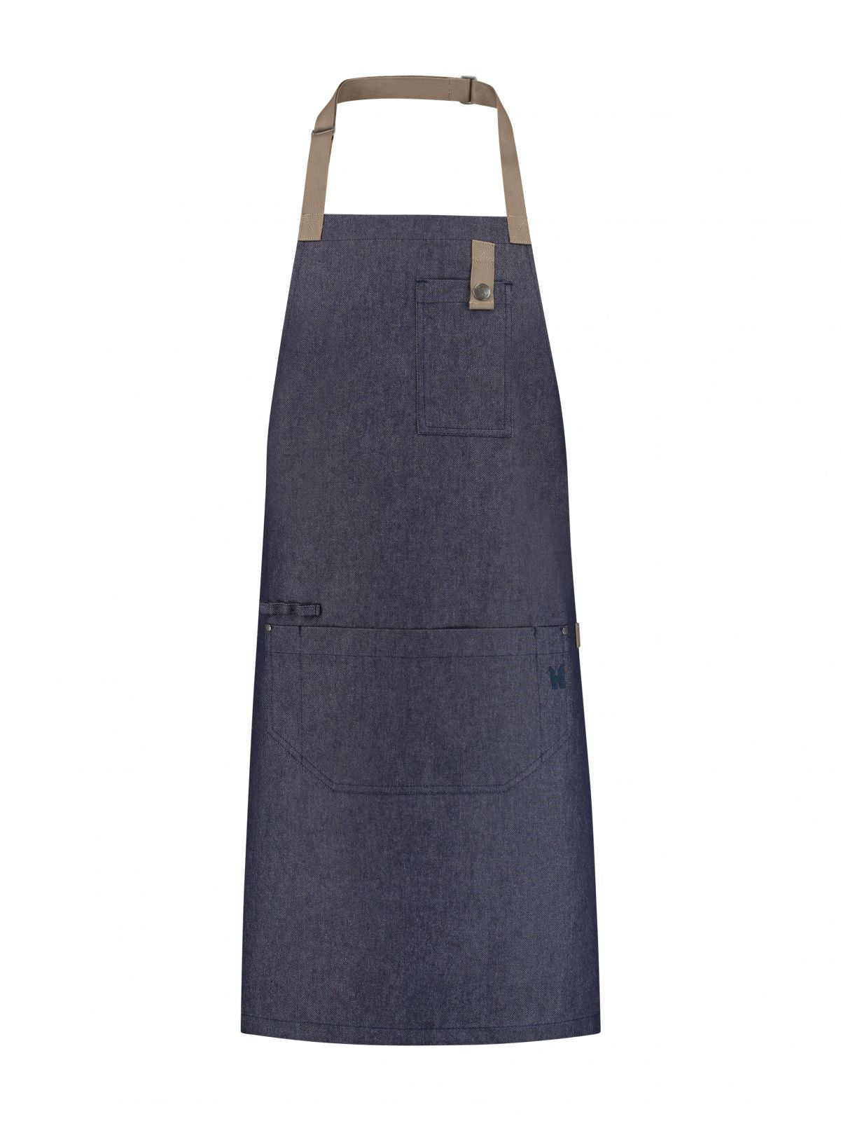 Bib Apron Seattle Heavy Blue Denim by Le Nouveau Chef -  ChefsCotton