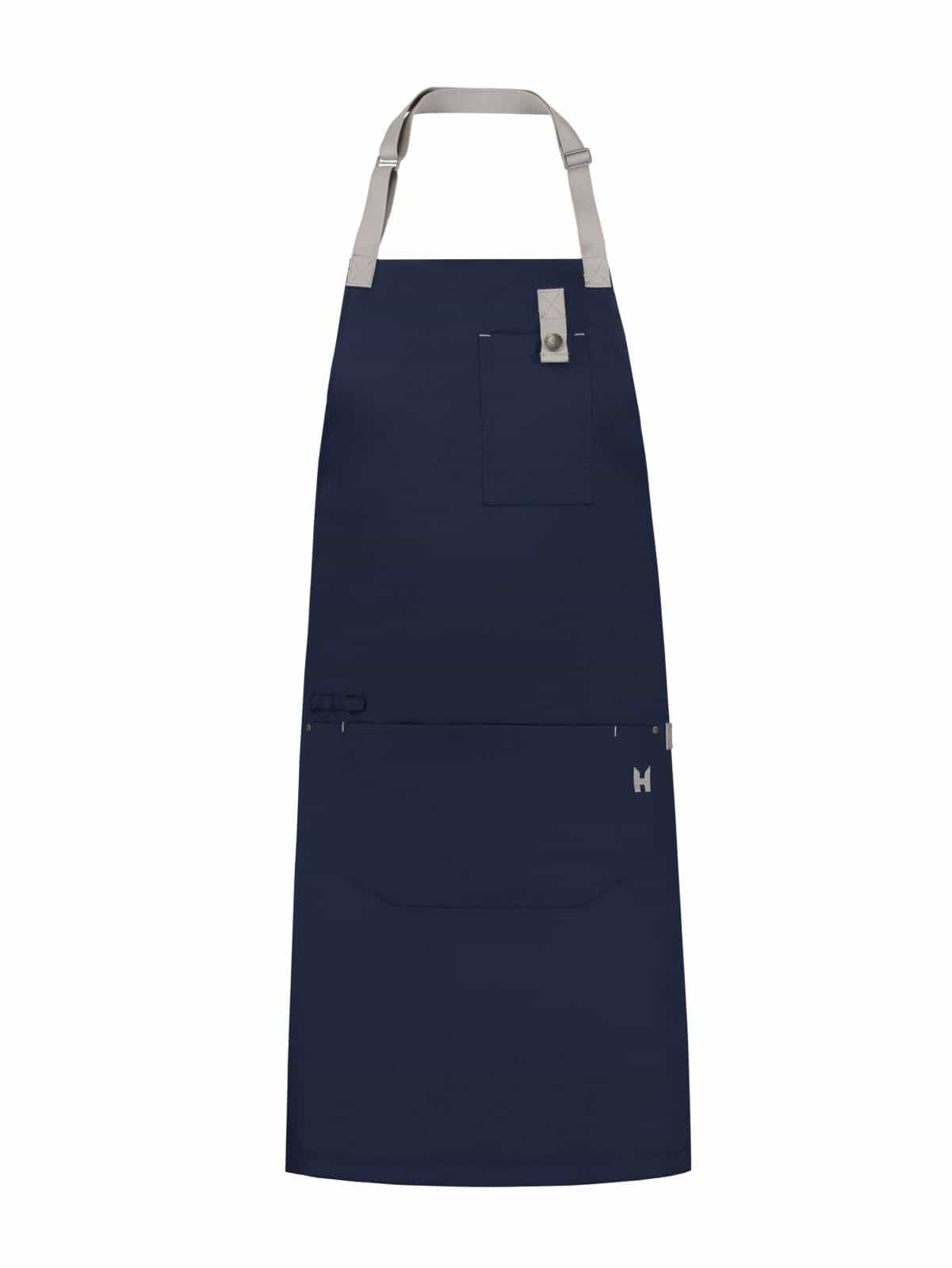 Bib Apron Seattle Navy by Le Nouveau Chef -  ChefsCotton