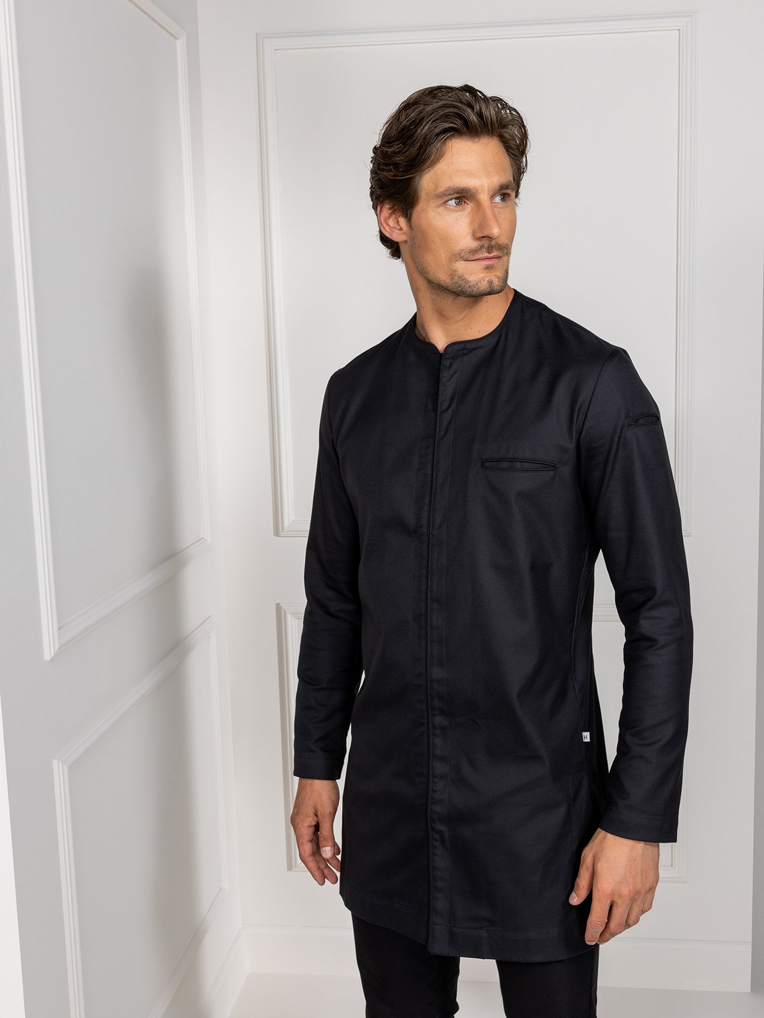 Chef Jacket Jasper Black by Le Nouveau Chef -  ChefsCotton